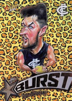 2020 Select Footy Stars - Starburst Caricature Leopard #SBL11 Nic Newman Front